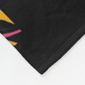 Gato tigrado rebelde con gafas y estilo urbano フリースブランケット (角)