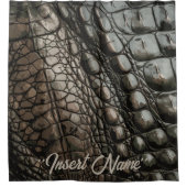 Gatorテクスチャ シャワーカーテン (正面)