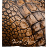 Gatorテクスチャ シャワーカーテン (正面)