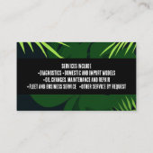 Gator Business Cards Alligator Logo Contractor 名刺 (裏面)