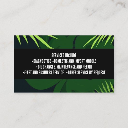 Gator Business Cards Alligator Logo Contractor 名刺 (裏面)