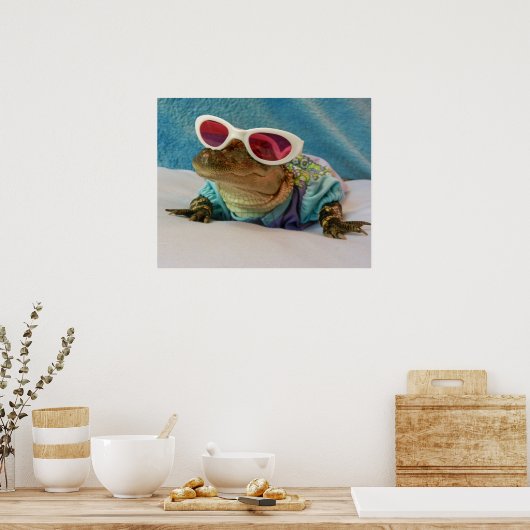 Gator Greetings - 保 Smiling  Poster ポスター (キッチン)