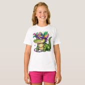 Gator Mardi Gras、Mardi Gras Aligator Tシャツ (正面フル)