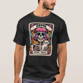 Gatos Before Vatos Skeleton Cat Kitten Lover Grump Tシャツ (正面)