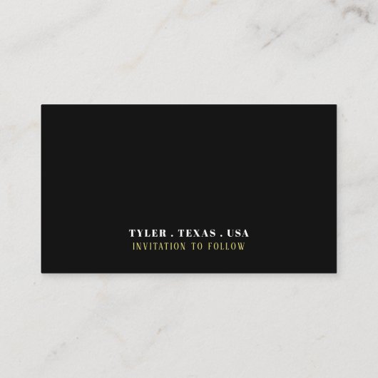 Gatsbyのスタイルの花の白鳥は、日付を救います エンクロージャーカード (裏面)