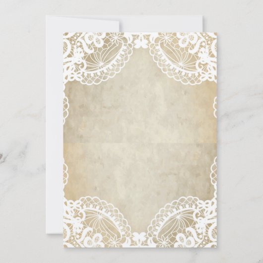 Gatsbyのヴィンテージのブライダルシャワーの招待状 招待状 (裏面)