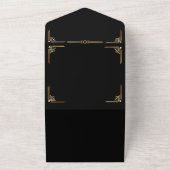 Gatsby素晴らし日付を保存RSVP オールインワン招待状 (外側)