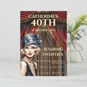 Gatsby 40th Birthday Party Invitation 招待状 (スタンド正面)