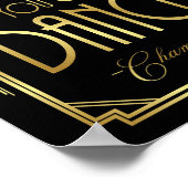 Gatsby Art Deco TRUST ME YOU CAN DANCE Sign Print ポスター (角)