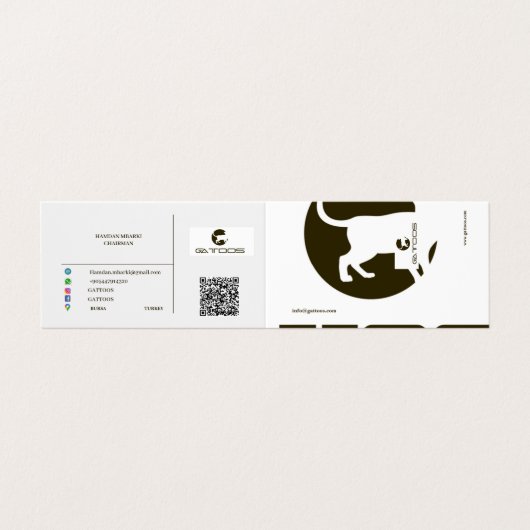 GATTOOS折り畳み名刺 名刺 (外部フラット)