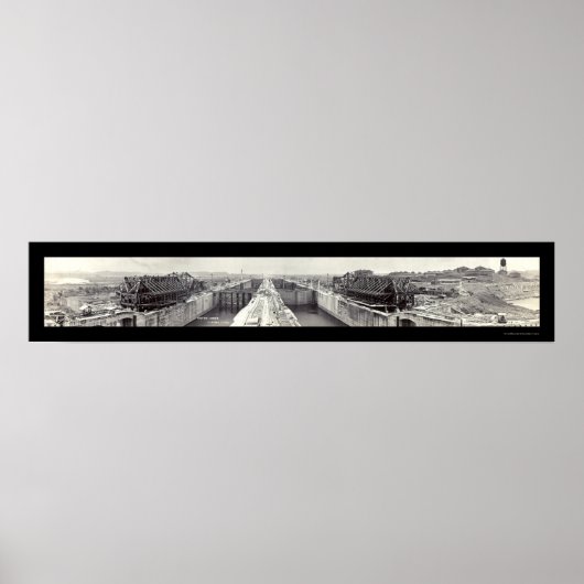 Gatun Locks Panama写真1913 ポスター (正面)