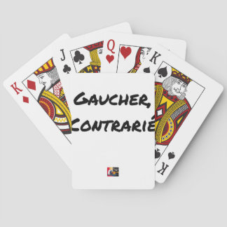 GAUCHER, CONTRARIÉ - Jeux de mots - Francois Ville トランプ