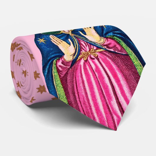 Gaudete! (English: Rejoice) Upper Torso BVM Advent ネクタイ (ロール)