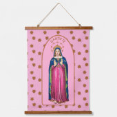Gaudete! (Rejoice!) with Standing BVM Advent 吊り下げ型タペストリー (正面)