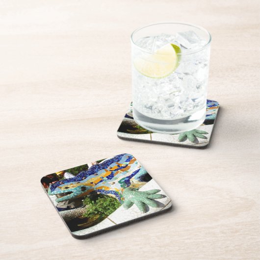 Gaudiのトカゲのモザイク コースター (右側)