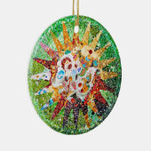 Gaudiのモザイクオーナメント セラミックオーナメント (右)