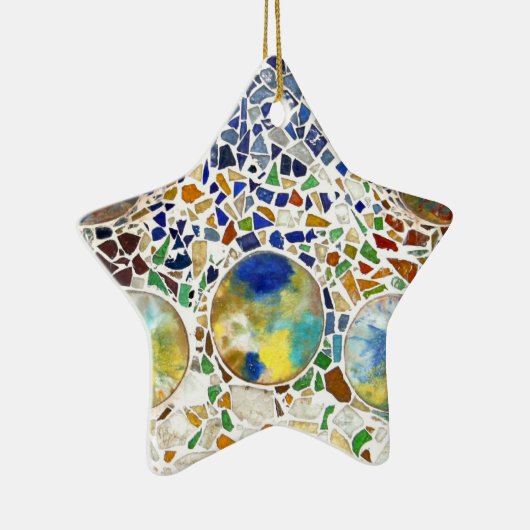 Gaudiのモザイクオーナメント セラミックオーナメント (右)