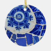 Gaudiのモザイククリスマスのオーナメント セラミックオーナメント (正面)