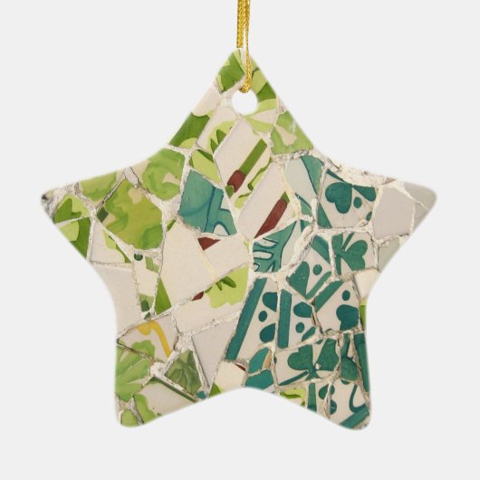 Gaudiのモザイク星のオーナメント セラミックオーナメント (裏面)