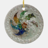 Gaudiのモザイク セラミックオーナメント (裏面)