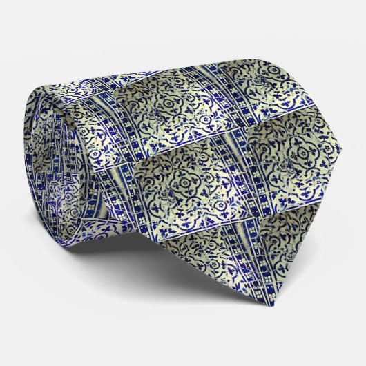 Gaudiの公園のGuellのモザイク・タイルバルセロナ ネクタイ (ロール)