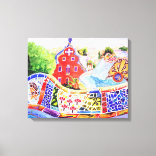 Gaudiの公園 キャンバスプリント