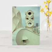 Gaudiの彫刻(ブランク) カード (黄色い花)