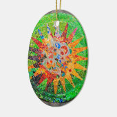 Gaudiの詳細の緑 セラミックオーナメント (左)