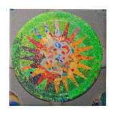 Gaudiの詳細の緑 タイル (正面)