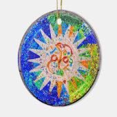 Gaudiの詳細の青 セラミックオーナメント (左)