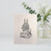 "Gaudiへの捧げ物" ポストカード (スタンド正面)