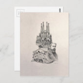 "Gaudiへの捧げ物" ポストカード (正面/裏面)