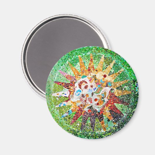 Gaudi Green Sun Magnet マグネット (正面/裏面)