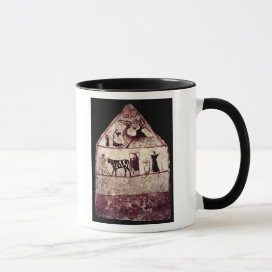 Gaudio、紀元前のc.480の墓からのフレスコ画 マグカップ (右)