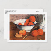 Gauguin著オレンジが付いている静物画 ポストカード (正面/裏面)