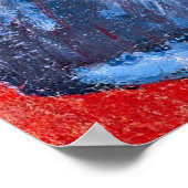 Gauguin – 花を持つ女性、ポートレート絵画ズ ポスター (角)