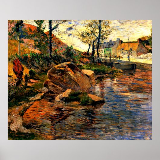 Gauguin - Cove Opposite Pont-Aven Harbor, ポスター (正面)