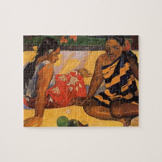 Gauguin French Polynesia Tahiti Women Painting ジグソーパズル (横)