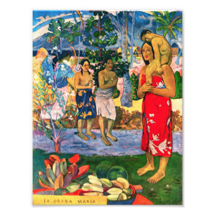 Gauguin Ia Oranaマリアの写真のプリント フォトプリント