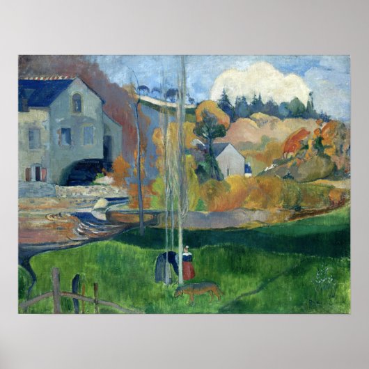 Gauguin - Landscape In Brittany, David Mill 1894 ポスター (正面)