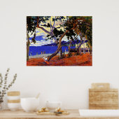 Gauguin - Martiniqueの海岸風景 ポスター (キッチン)