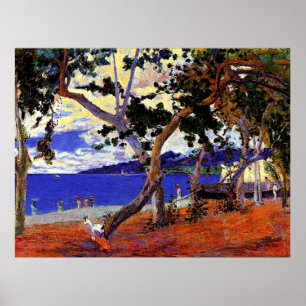 Gauguin - Martiniqueの海岸風景 ポスター