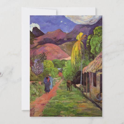 Gauguin - Road in Tahiti シーズンカード (正面)