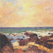 Gauguin - Rocks and Sea, 1886, 絵画's シール (正面)