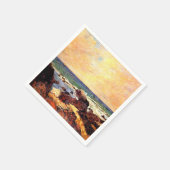 Gauguin - Rocks and Sea, 1886, 絵画's スタンダードカクテルナプキン (角)