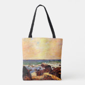 Gauguin - Rocks and Sea, 1886, 絵画's トートバッグ (裏面)