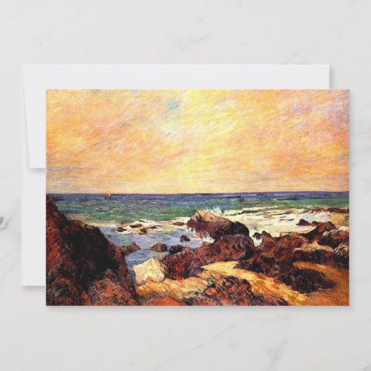 Gauguin - Rocks and Sea, fine art, (正面)