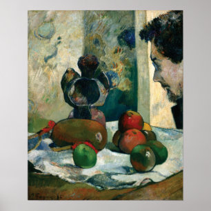 Gauguin - Still Life With Profile Of Laval 1886 ポスター