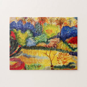 Gauguin Tahitianの景色のパズル ジグソーパズル