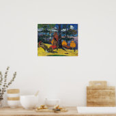 Gauguin - Tahitian Scene 1896 ポスター (キッチン)